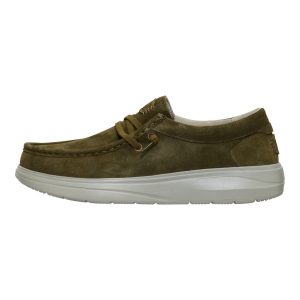 Wally Comf Suede – Dark Olive/Stone Grey