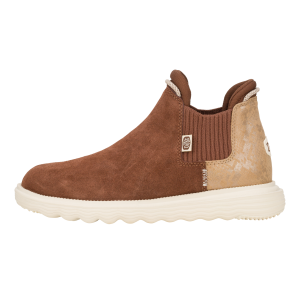 Branson Womens Suede Novelty – Brown/Snake