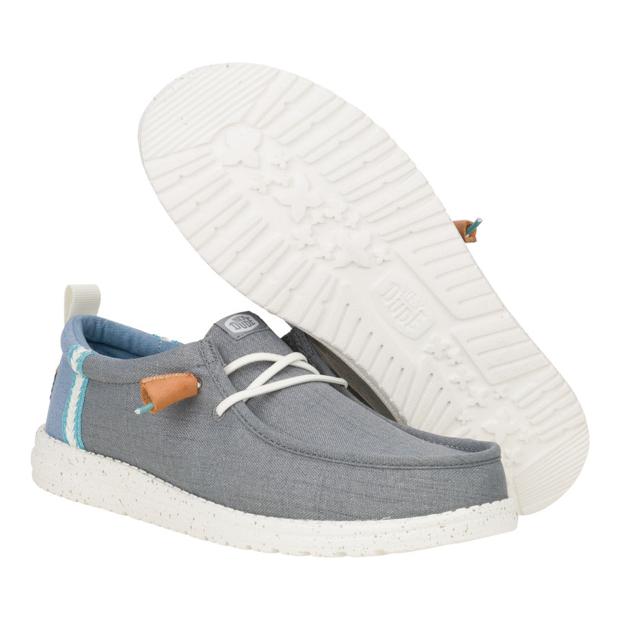 Wally Craft Linen – Monument Grey/Faded Denim - Image 3