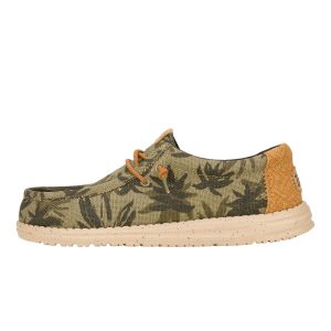 Wally Palm Jute – Burnt Olive/Ginger Brown