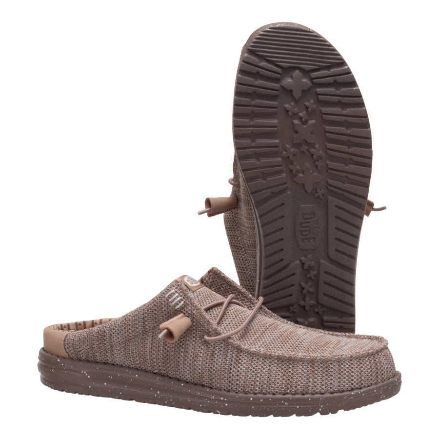 Wally Slip Stretch Sox – Deep Taupe/Chanterelle Tan - Image 3
