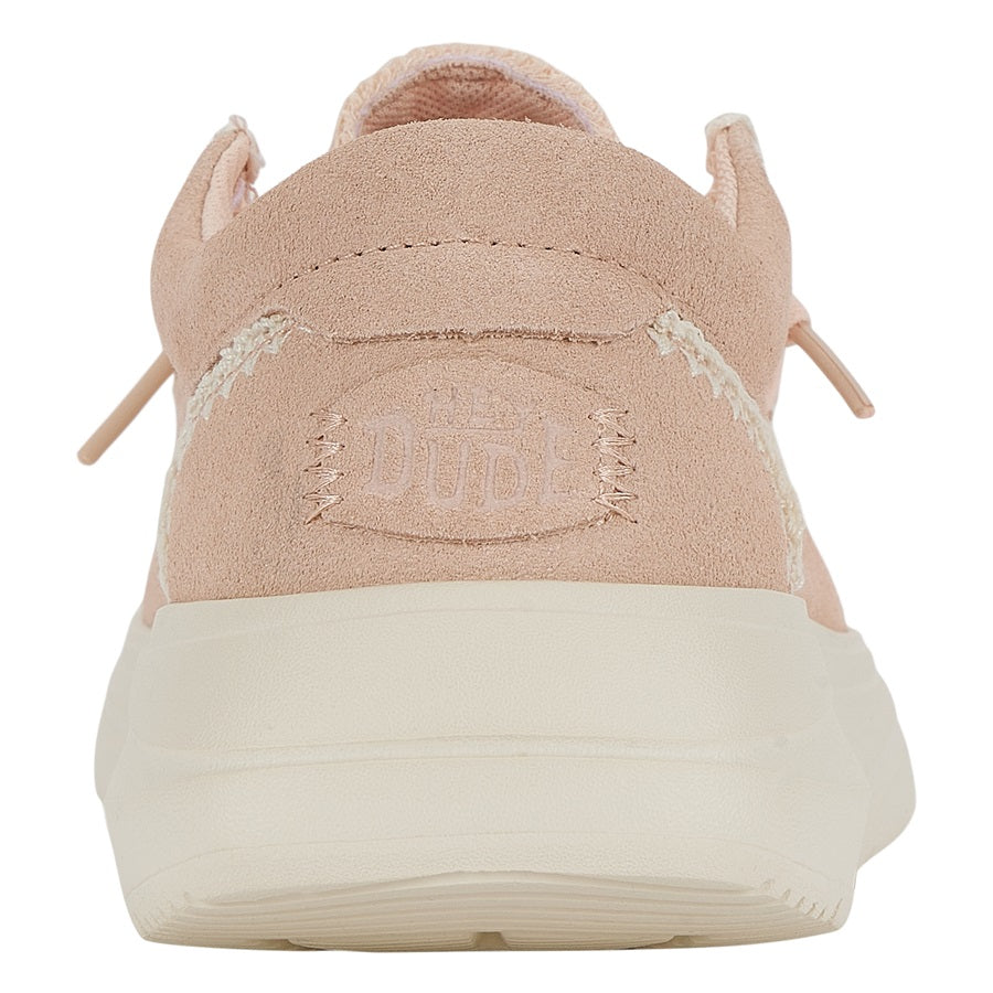Wendy Comf Suede Crochet – Pale Pink/Multi - Image 6