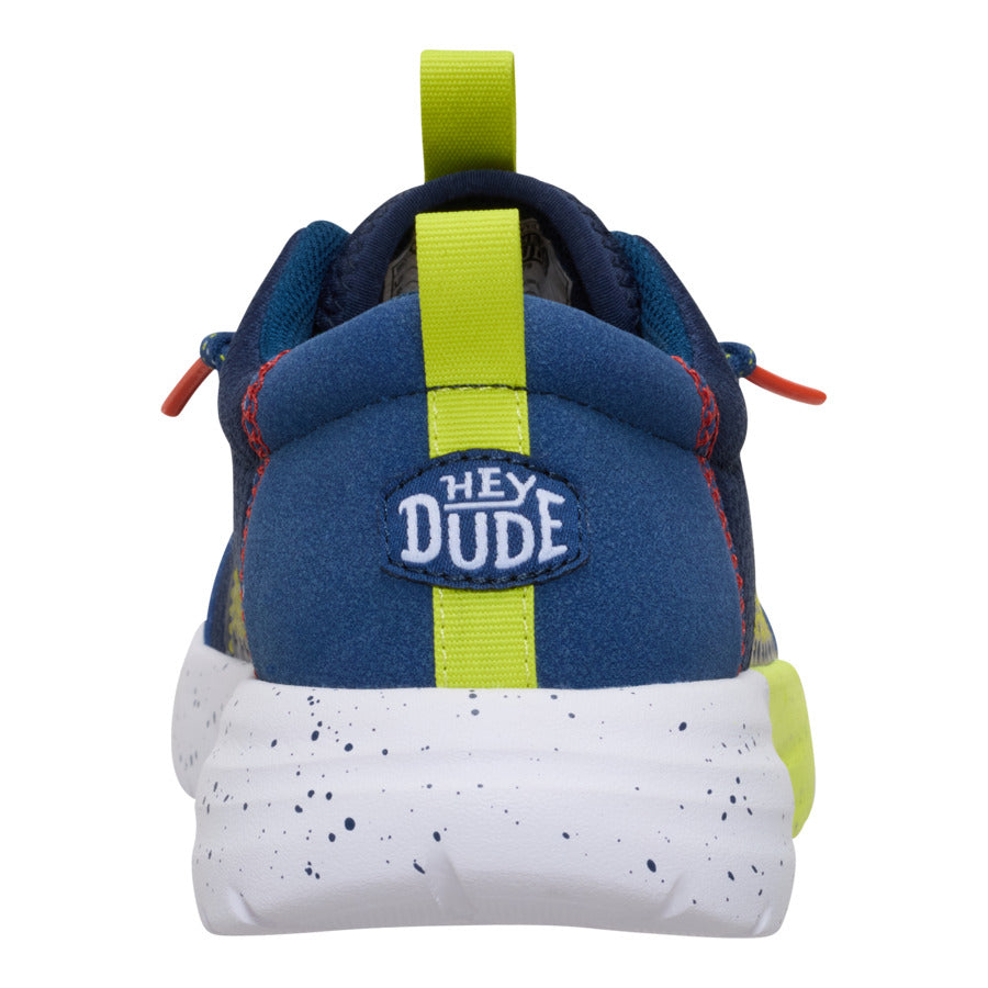 Sirocco Play Youth Sport Stripe – Navy/Lime - Image 5