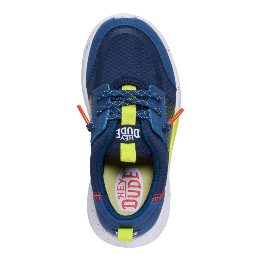 Sirocco Play Youth Sport Stripe – Navy/Lime - Image 6
