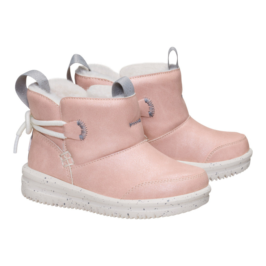 Camden Bow Boot Toddler Cozy – Sparkle Pink - Image 2