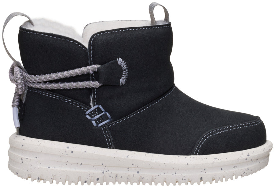 Camden Bow Boot Toddler Cozy – Black - Image 8