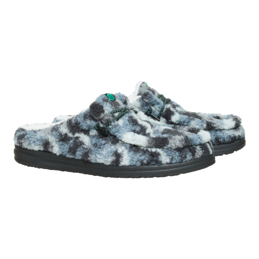 Wally Slipper Cozy Camo – Stormy Blue/Camo - Image 2