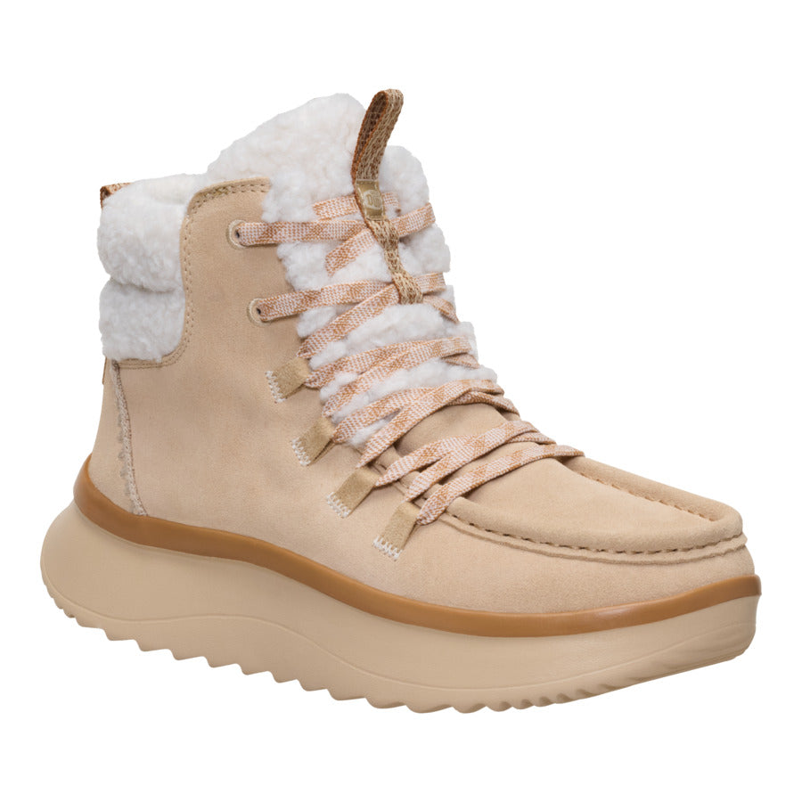 Wendy Peak Apres Suede Cozy Stitch – Tan - Image 8